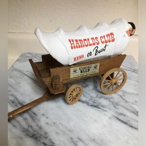 Vintage Harolds Club Wagon Decanter